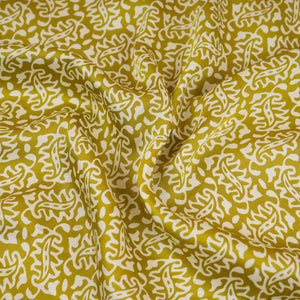 Parrot Green Bagru Print Modal Satin SN-29496 - TradeUNO
