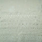 Dull Gold Thread Sequins Border Embroidery Viscose Tissue Fabric 15891