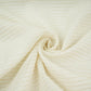 Off White Dyeable Silver Stripes Tissue Fabric AC-32449