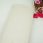 Off White Dyeable Silver Stripes Tissue Fabric AC-32449