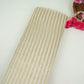 Off White Dyeable Golden Stripes Tissue Fabric AC-32447