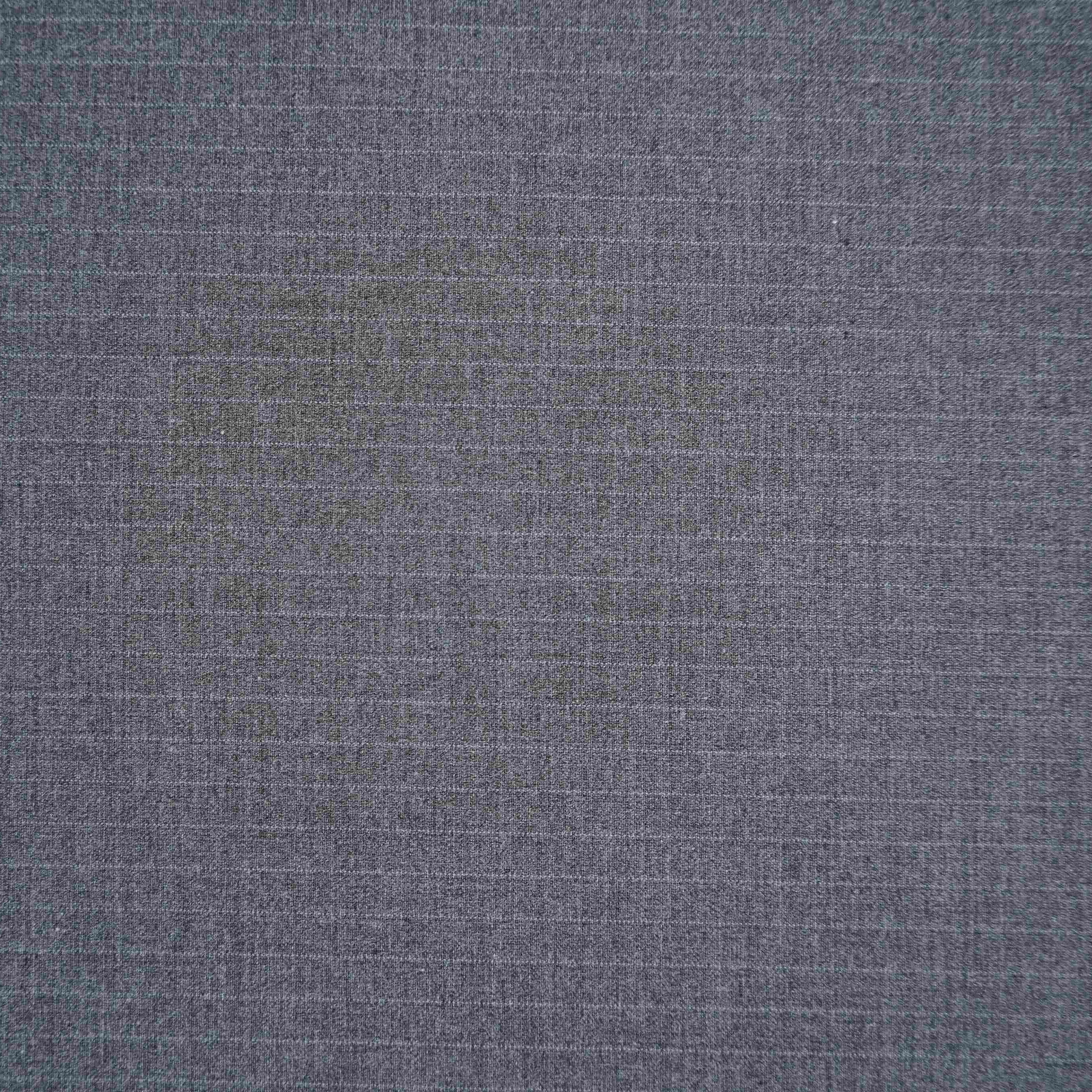 Charcoal Grey Pin Stripes Suiting Fabric ASMI-31285 - TradeUNO