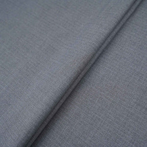 Charcoal Grey Pin Stripes Suiting Fabric ASMI-31285 - TradeUNO