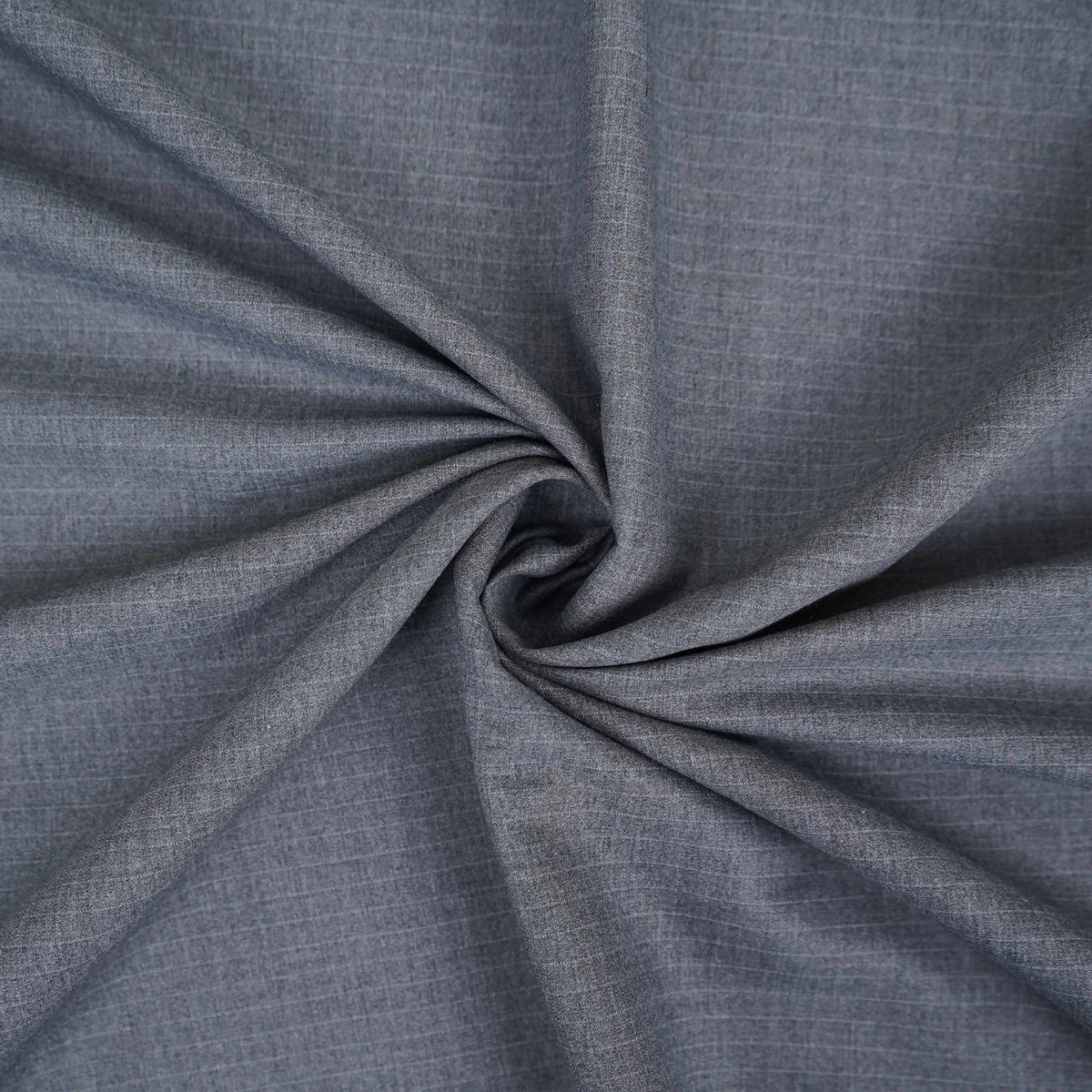 Charcoal Grey Pin Stripes Suiting Fabric ASMI-31285 - TradeUNO