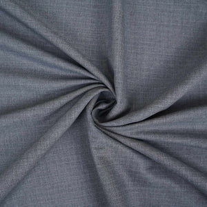 Charcoal Grey Pin Stripes Suiting Fabric ASMI-31285 - TradeUNO