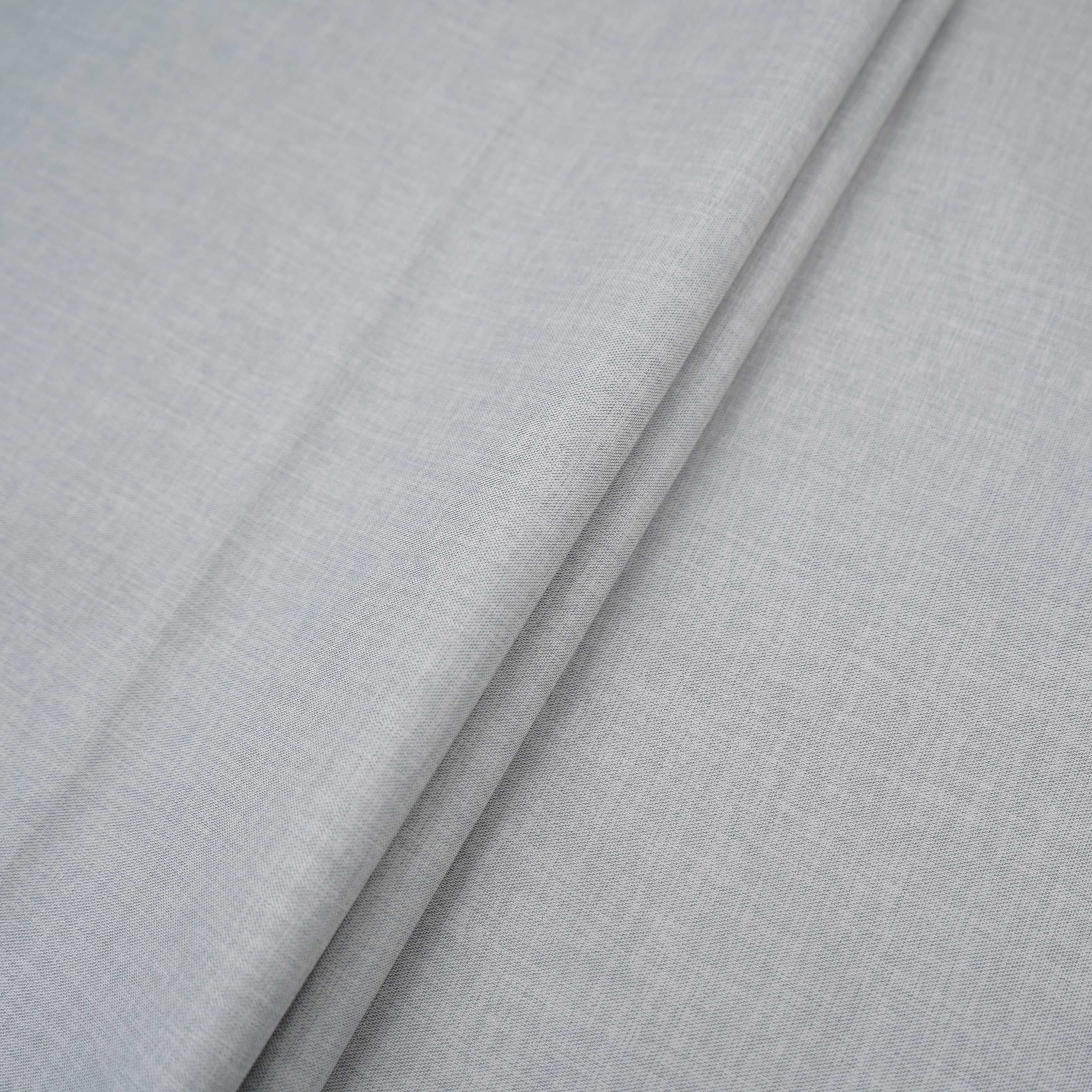 Light Grey Solid Lycra Suiting Fabric ASMI-31301 - TradeUNO