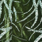Green Sequins Cutdana Embroidery Velvet Fabric 19993