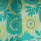 Teal Blue With Multicolor Floral Cutdana Chinnon Fabric VF-30640