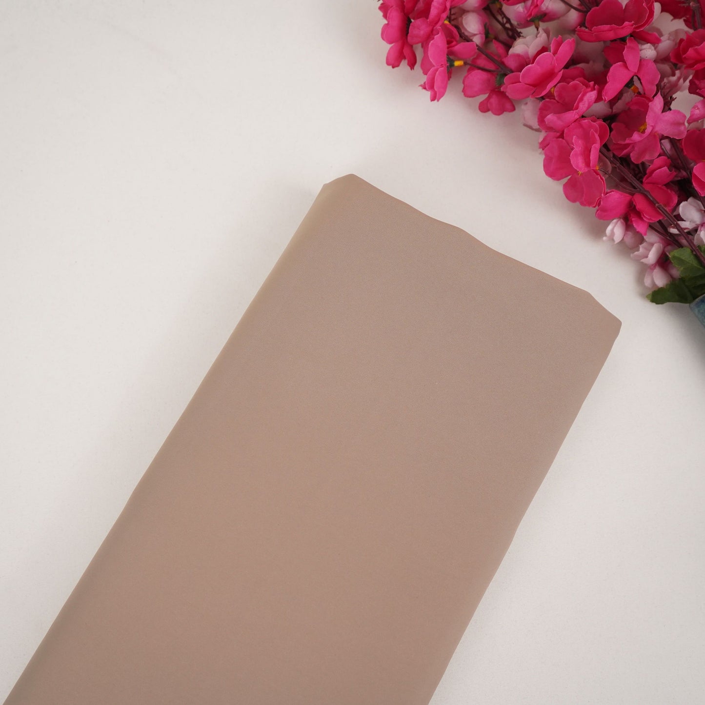 Beige Solid Japanese Suiting Fabric DGI-31313