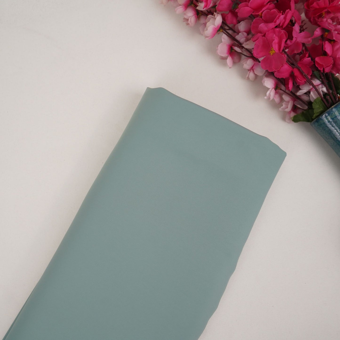 Aqua Mint Solid Japanese Suiting Fabric DGI-31312