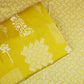 Parrot Green Floral Block Print Modal Satin SN-29521