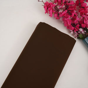 Chocolate Brown Solid Japanese Suiting Fabric DGI-31311 - TradeUNO