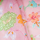 Dusty Pink floral embroidery Mul Chanderi Fabric GTS-31130