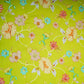 Parrot Green floral embroidery Mul Chanderi Fabric GTS-31133