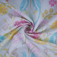 Sage Green Tropical Floral print 40s Pure Linen Fabric VF-31352