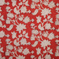 Red Floral Print Cotton Fabric AFI-29596
