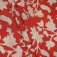 Red Floral Print Cotton Fabric AFI-29596