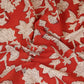 Red Floral Print Cotton Fabric AFI-29596