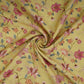 Pista Green floral print Pure Linen Fabric GTS-31335
