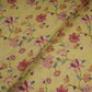 Pista Green floral print Pure Linen Fabric GTS-31335