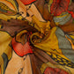 Mustard Yellow floral print Pure Georgette Fabric MTFG-31051