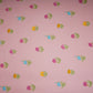 Pink Floral Print Muslin Fabric GTS-30934