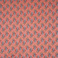Peach Floral Print Cotton Fabric AFI-29562