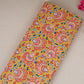 Yellow floral print Cotton Fabric AFI-29559