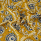 Mustard Floral Print Cotton Fabric AFI-29599