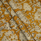 Mustard Kalamkari print Cotton Fabric AFI-29597