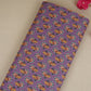 Purple Floral Print Cotton Fabric AFI-29549
