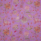 Lavender Chintz floral print Pure Linen Fabric GTS-31333