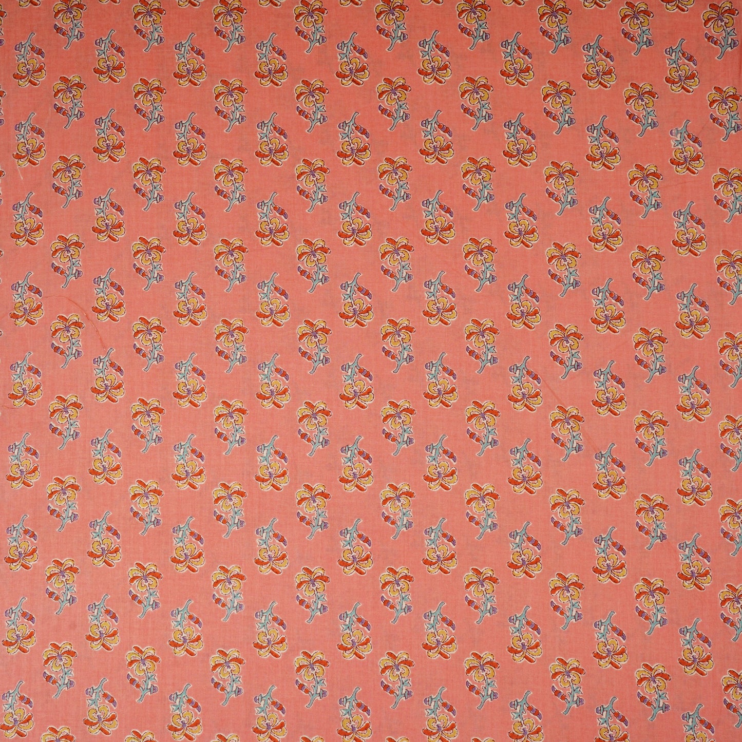 Pista Floral Print Cotton Fabric AFI-29548