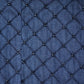 Blue Cutdana & Pearl Embroidery Denim Fabric 20373