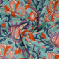 Sea Green Paisley Print Cotton Fabric AFI-29554