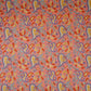 Peach Paisley Print Cotton Fabric AFI-29556