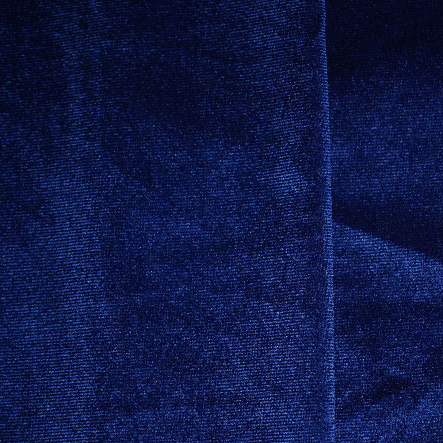 Blue Solid Velvet Silk Fabric 20388