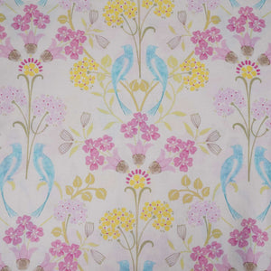 Cream Tropical Floral print 40s Pure Linen Fabric VF-31350 - TradeUNO