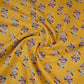 Yellow floral print Cotton Fabric AFI-29560