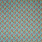 Sea Green Floral Print Cotton Fabric AFI-29550