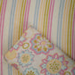 Off White with Multicolor stripes print 40s Pure Linen Fabric VF-31357