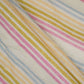 Off White with Multicolor stripes print 40s Pure Linen Fabric VF-31357