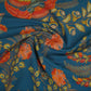 Blue Mughal Print Cotton Fabric AFI-29546