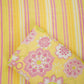 Yellow with Multicolor stripes print 40s Pure Linen Fabric VF-31361