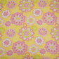 Yellow Mandala Floral print 40s Pure Linen Fabric VF-31360