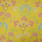 Lemon Yellow Tropical Floral print 40s Pure Linen Fabric VF-31354