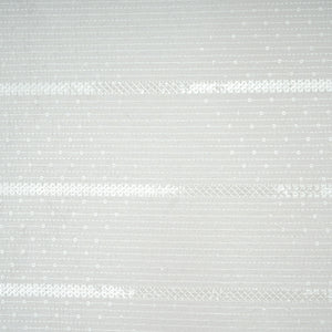 Light Beige Thread Sequins Embroidery Russian Silk Fabric 19532
