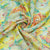 Yellow Cutdana & Pearl Floral Print Pure Tissue Fabric 21278