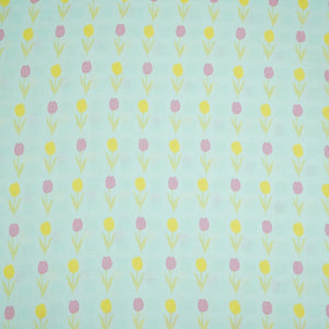 Sage Green floral print 40s Pure Linen Fabric VF-31353 - TradeUNO