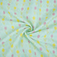 Sage Green floral print 40s Pure Linen Fabric VF-31353